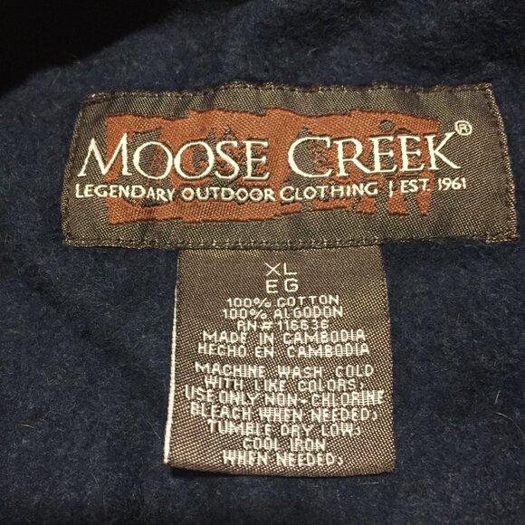 VINTAGE MOOSE CREEK FLANNEL THICK SHIRT JACKETS SIZE XL - Picture 8 of 8